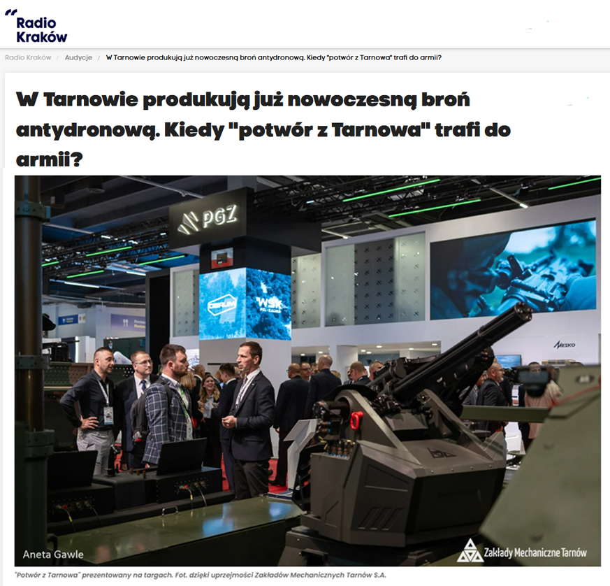 Radio Kraków o systemach antydronowych